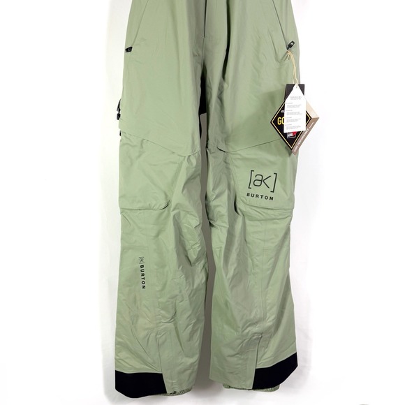 Burton [ak] GORE-TEX 2L Kimmy Bib Pant Hedge Green Ski Snowboard Women's Sz M - Picture 9 of 16